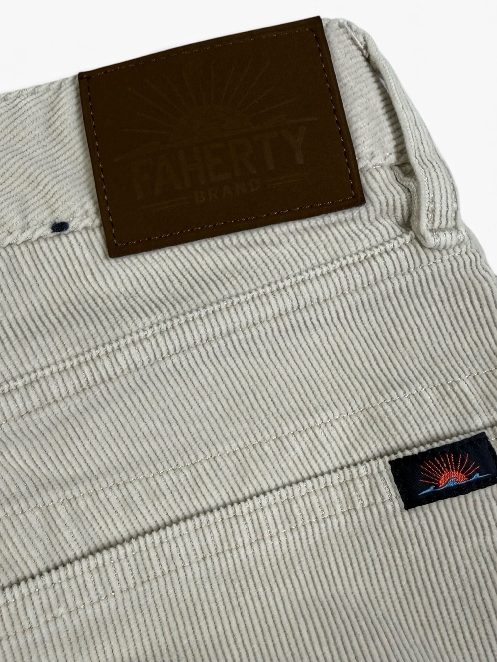 NWOT Faherty Stretch Corduroy 5-Pocket Pants Stone Men’s 32x31